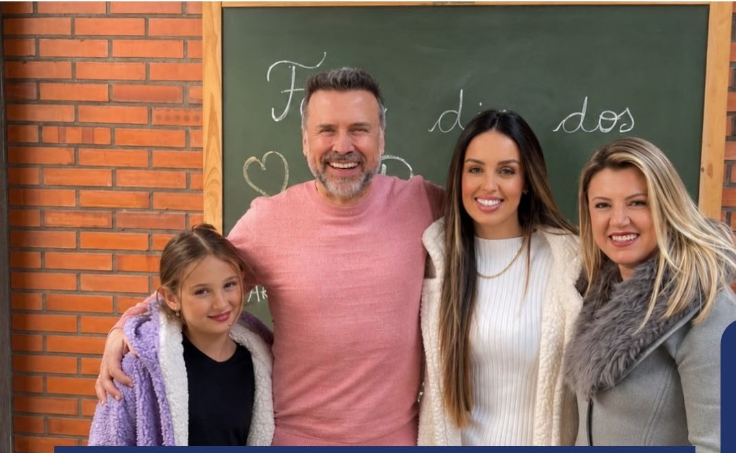 Fabiano Feltrin com a família